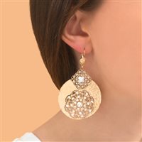 Earrings Satellite Woman in Metal Alloy GEL06DO/N - GEL06DO/N